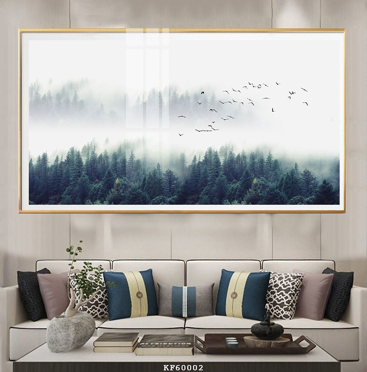 Mua Tranh Trang Trí Trong Nhà Sang Trọng - Tranh Canvas Phong Cảnh Huyền Ảo  Đẹp - khung đen - 40x60cm tại Shop Tranh Canvas Palila