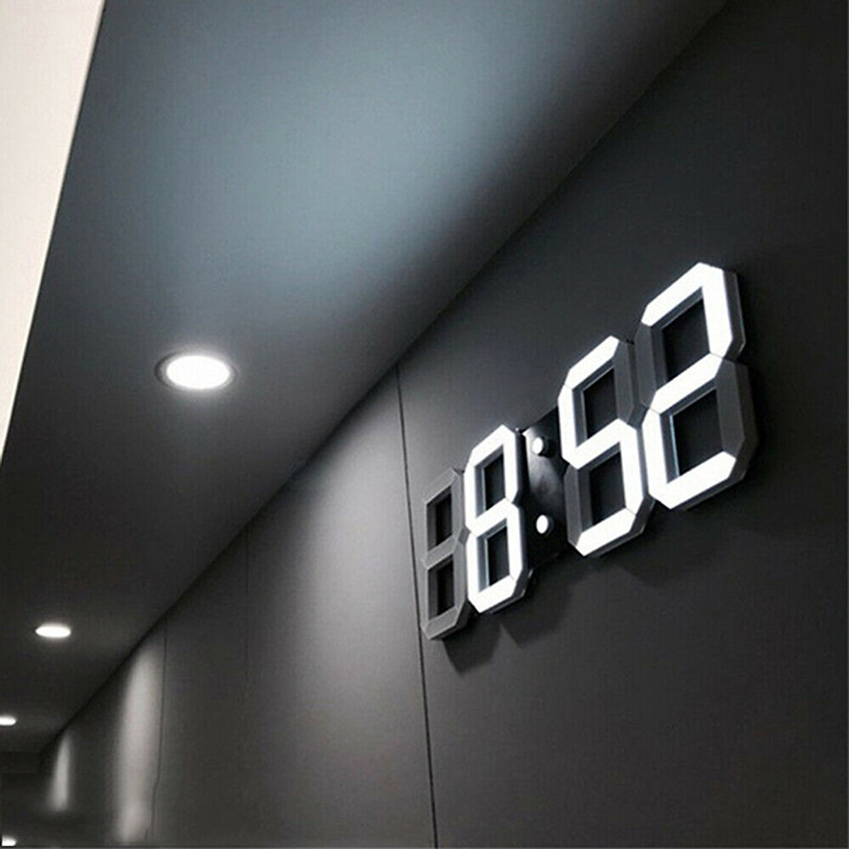 Đồng hồ LED 3D Smart Clock treo tường, để bàn. Đồng hồ kĩ thuật số