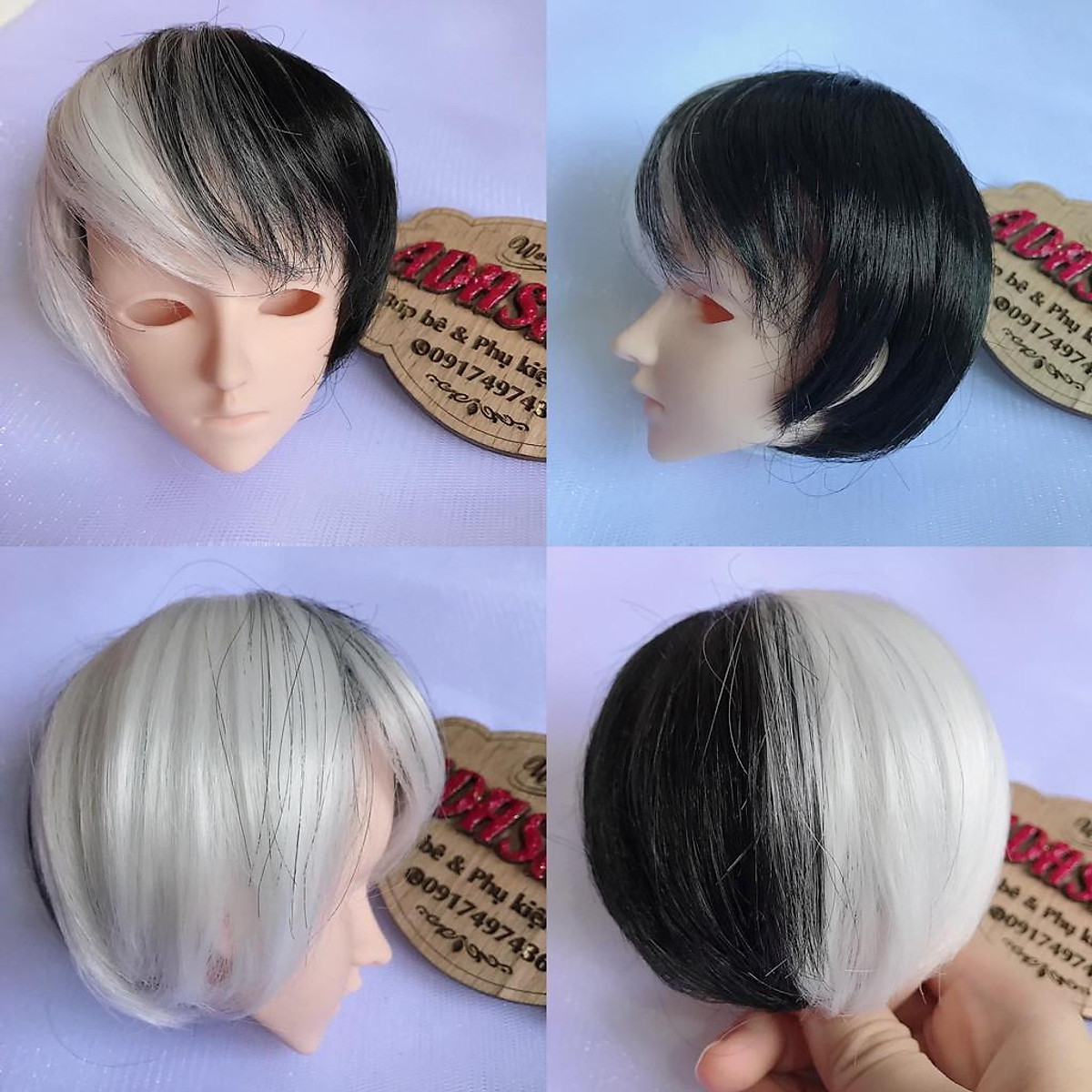 Lịch sử giá Tóc ngắn cúp ôm mặt cho búp bê bjd 13 14 16 18 nhiều màu  cập nhật 82023  BeeCost
