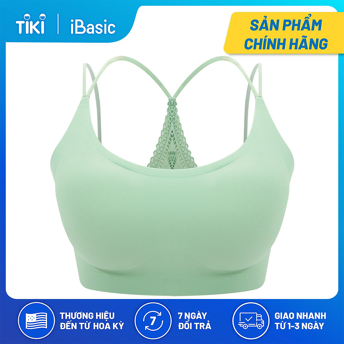 Áo bralette không gọng mút mỏng iBasic BRAW153