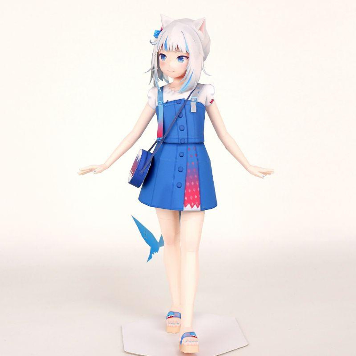 Mô hình giấy anime girl Virtual idolEnglish Virtual youtuber VTuber  HololiveEN  Gawr Gura  Cat