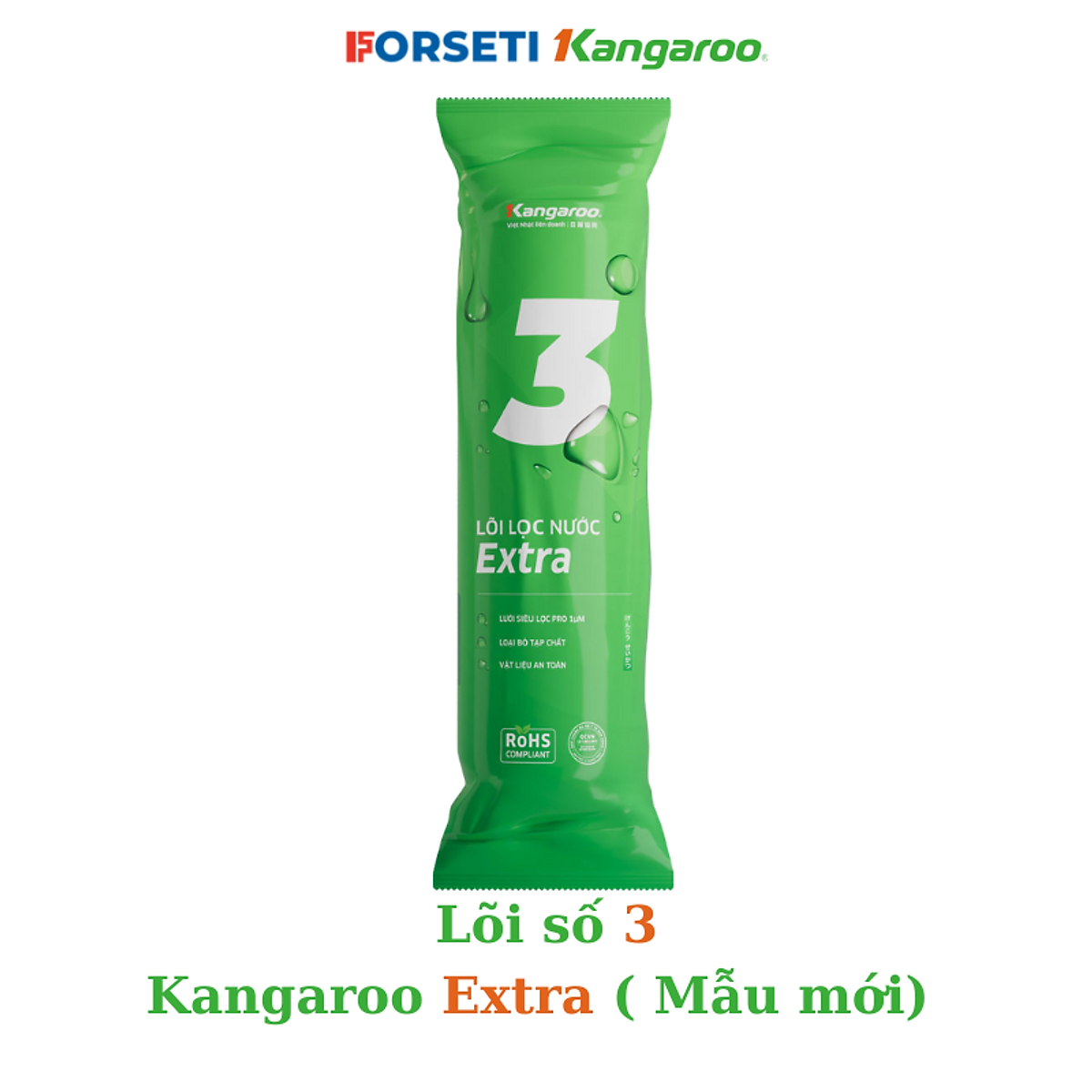 Lõi Lọc số 3 Kangaroo 1 Micron - Hàng Chính Hãng