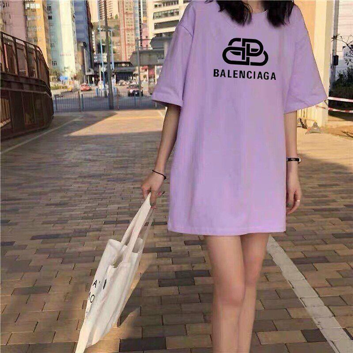 Womens Political Campaign Pleated Tshirt Dress in Black Balenciaga US #31 Womens Political Campaign Pleated Tshirt Dress in Black Balenciaga US