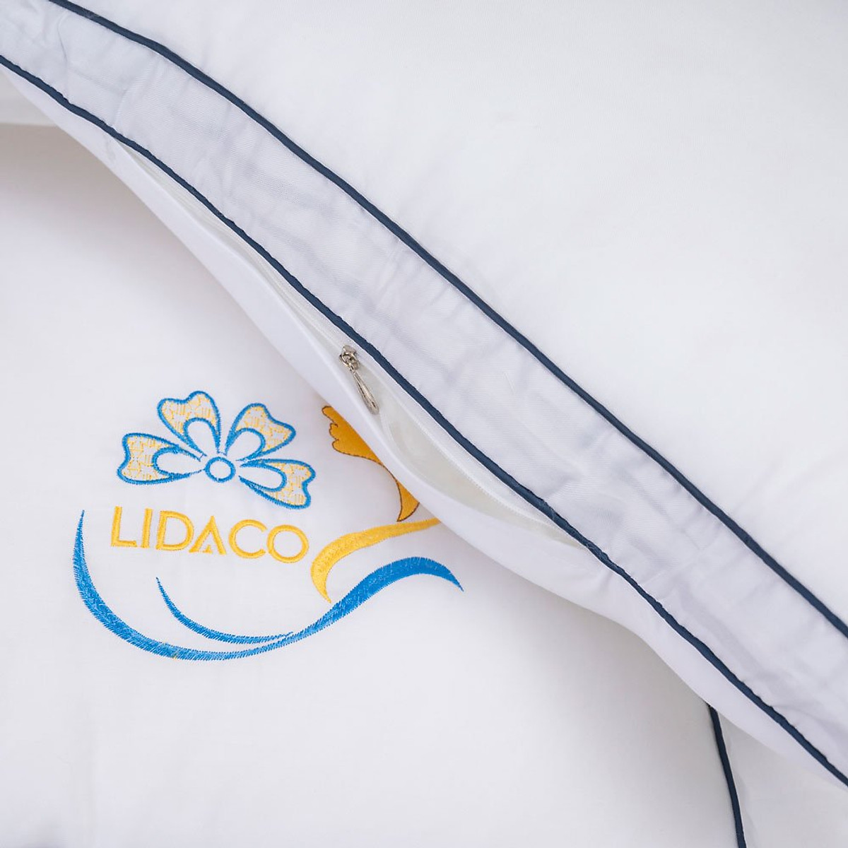 Ruột gối lông vũ nhân tạo microfiber LIDACO vỏ cotton 100% tiêu chuẩn 5 sao