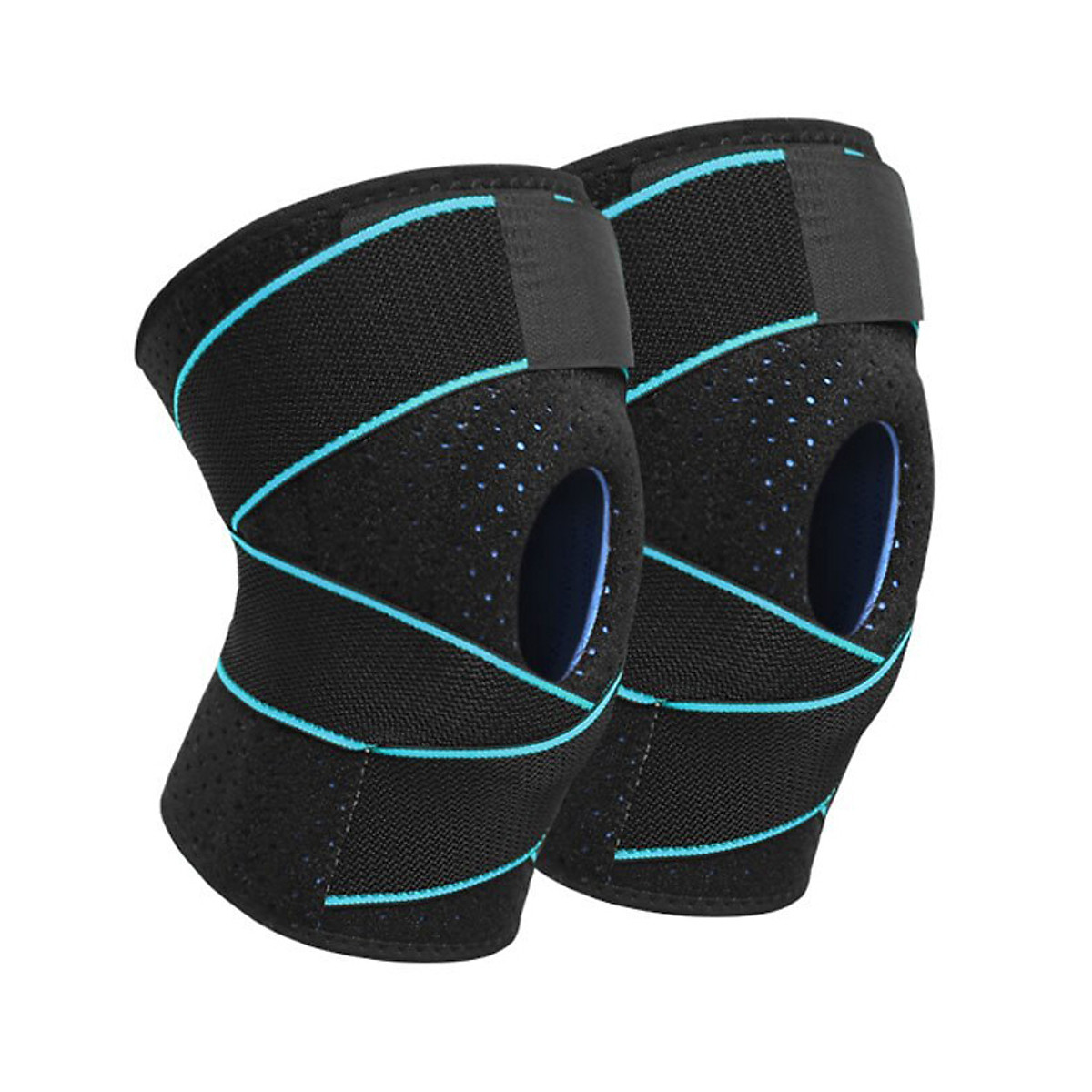 Bộ 2 đai bảo vệ đầu gối có lò xo trợ lực hỗ trợ khớp gối Sport Knee Pad AOLIKES YE-7908 - Hàng Chính Hãng