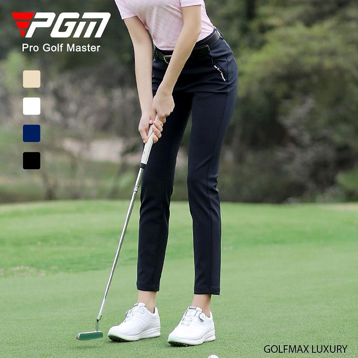 Quần dài nữ đánh Golf chính hãng PGM - KUZ132 - Chất liệu 92 ...