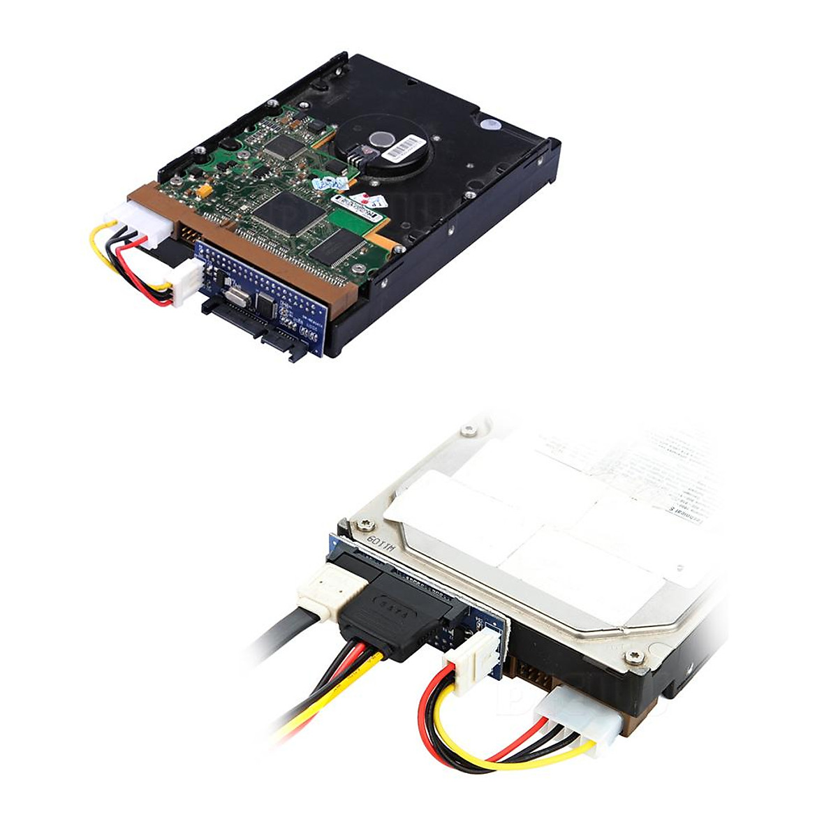 Oldfashioned Hard Disk Drive Parallel Port to Serial Port Adapter IDE