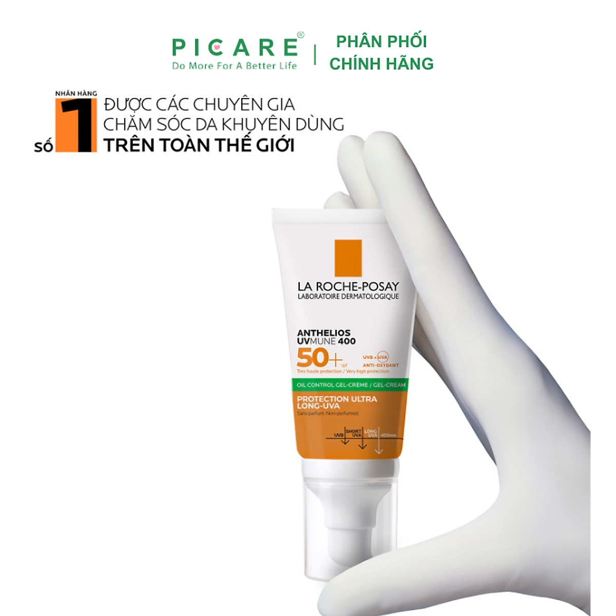 Kem chống nắng giảm bóng nhờn La Roche Posay Anthelios XL Dry Touch 50ml
