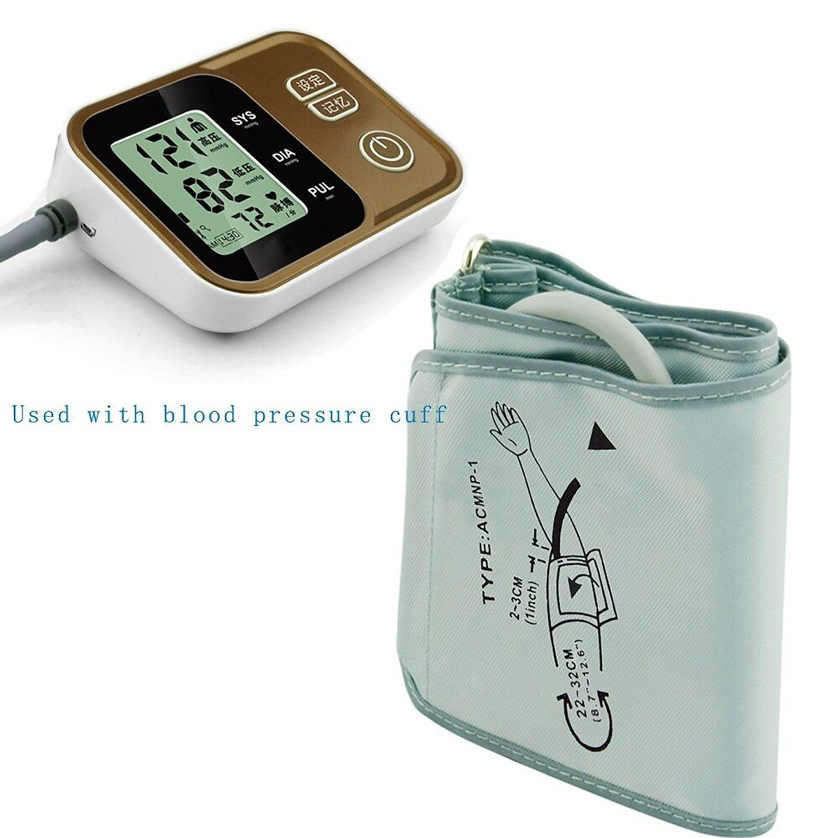 Digital sphygmomanometer portable cuff single tube sphygmomanometer