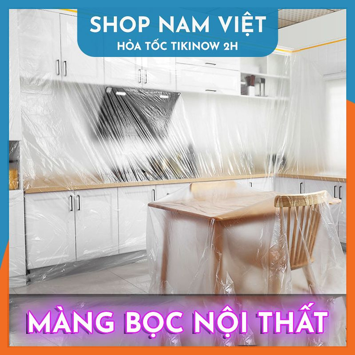 Màng PE Bọc Nội Thất Chống Bụi Chống Nước Khi Thi Công