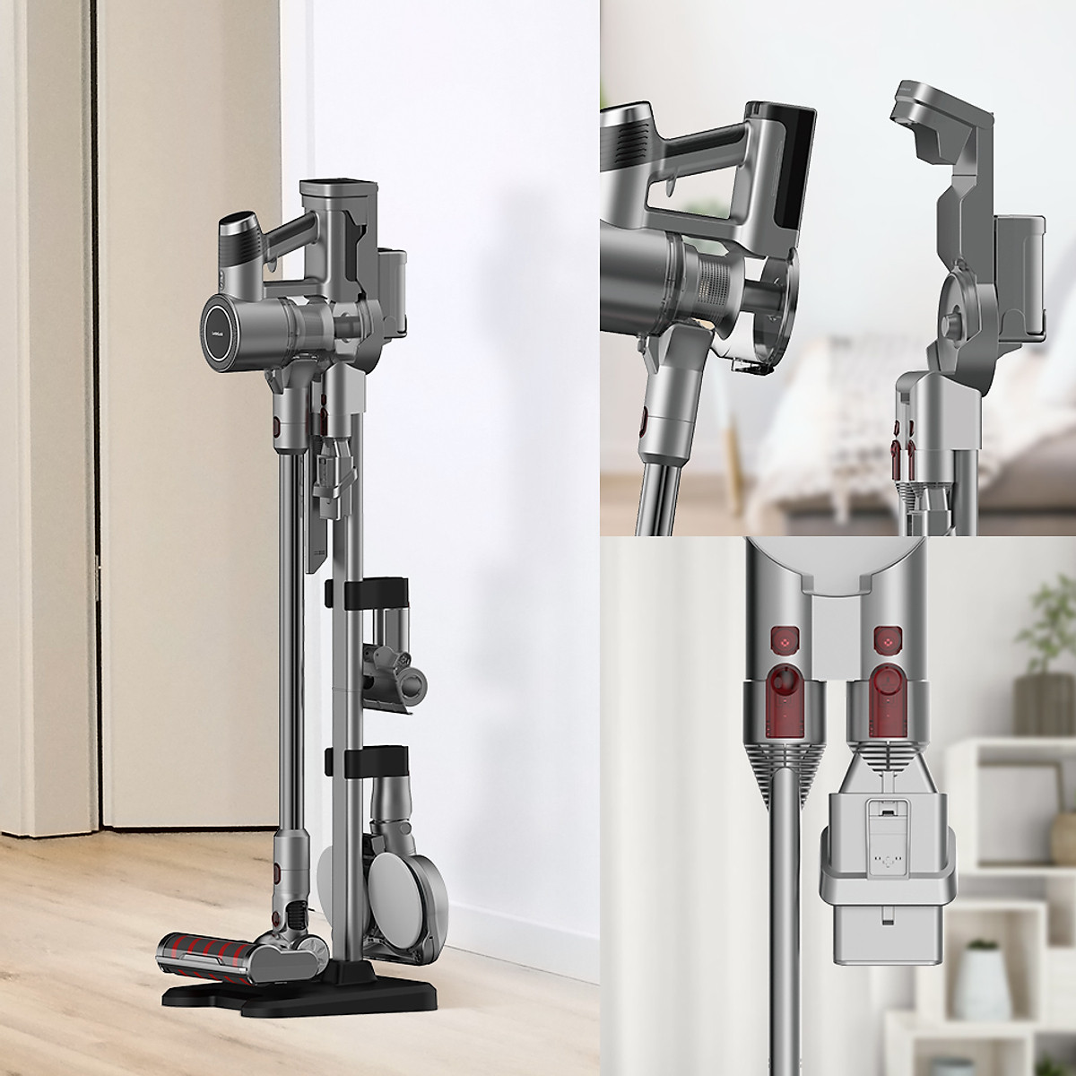 Giá đỡ kèm sạc tự động Locknlock ENV356GRY_ACS, Auto charging stander - Hàng chính hãng