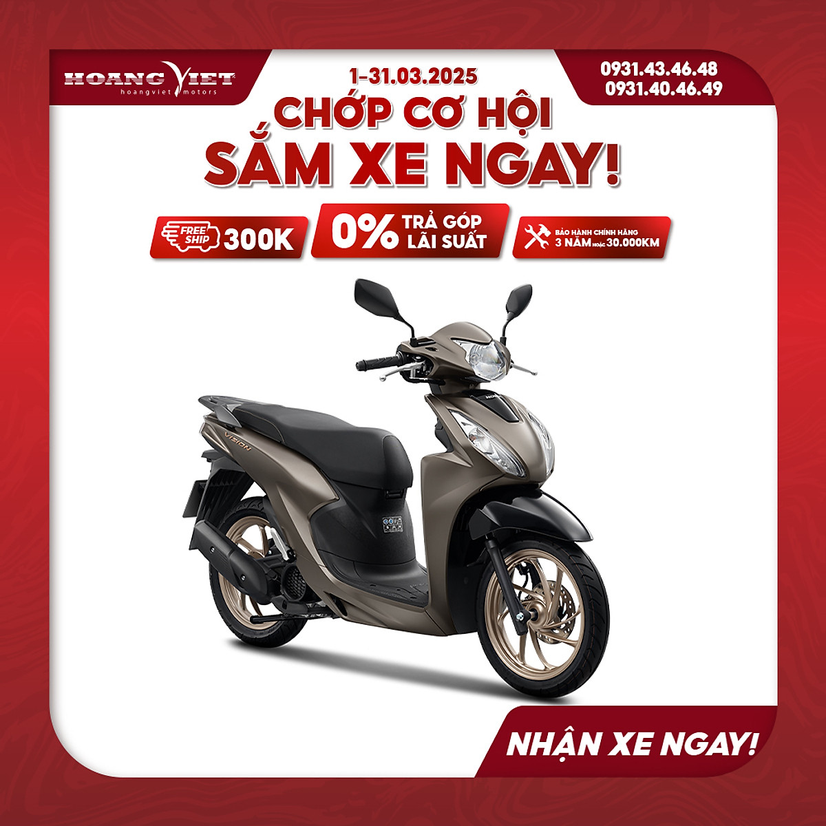 Xe Máy Honda Vision 2025 - Phiên Bản Đặc Biệt