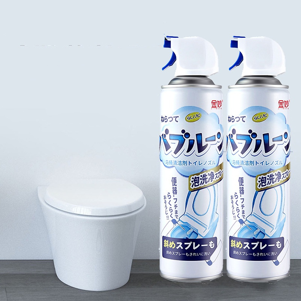 Chai Xịt Bọt Làm Sạch Vệ Sinh Bồn Cầu Toilet Dung Tích 500 Ml Tẩy Rửa Mọi Vết Bẩn Hương Chanh Thơm Mát