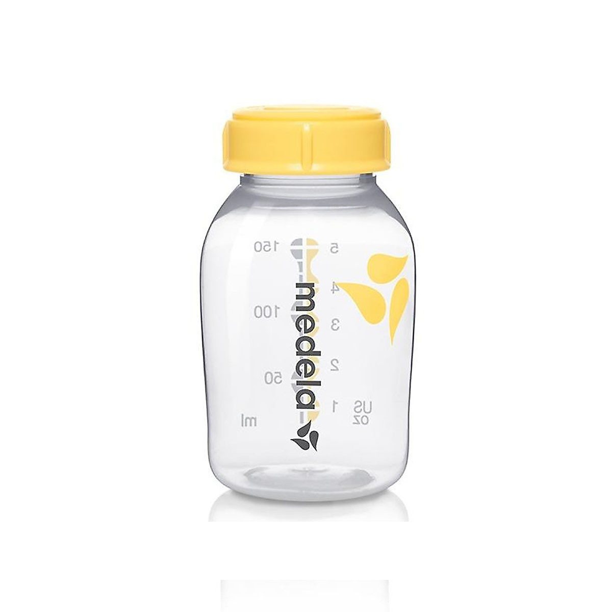 Bình trữ sữa Medela PP 150ml/250ml - Nắp bình tách rời có thể lắp núm ty vào cho bé bú