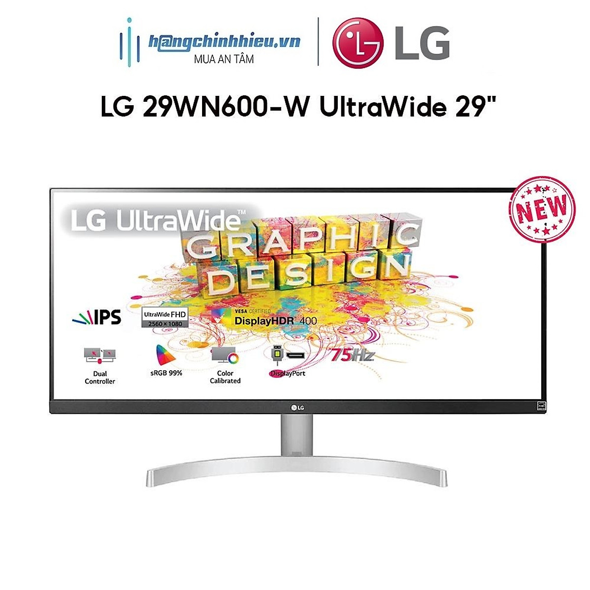 Mua Màn Hình LG 29WN600W UltraWide 29" WFHD 5ms 75Hz FreeSync IPS Hàng
