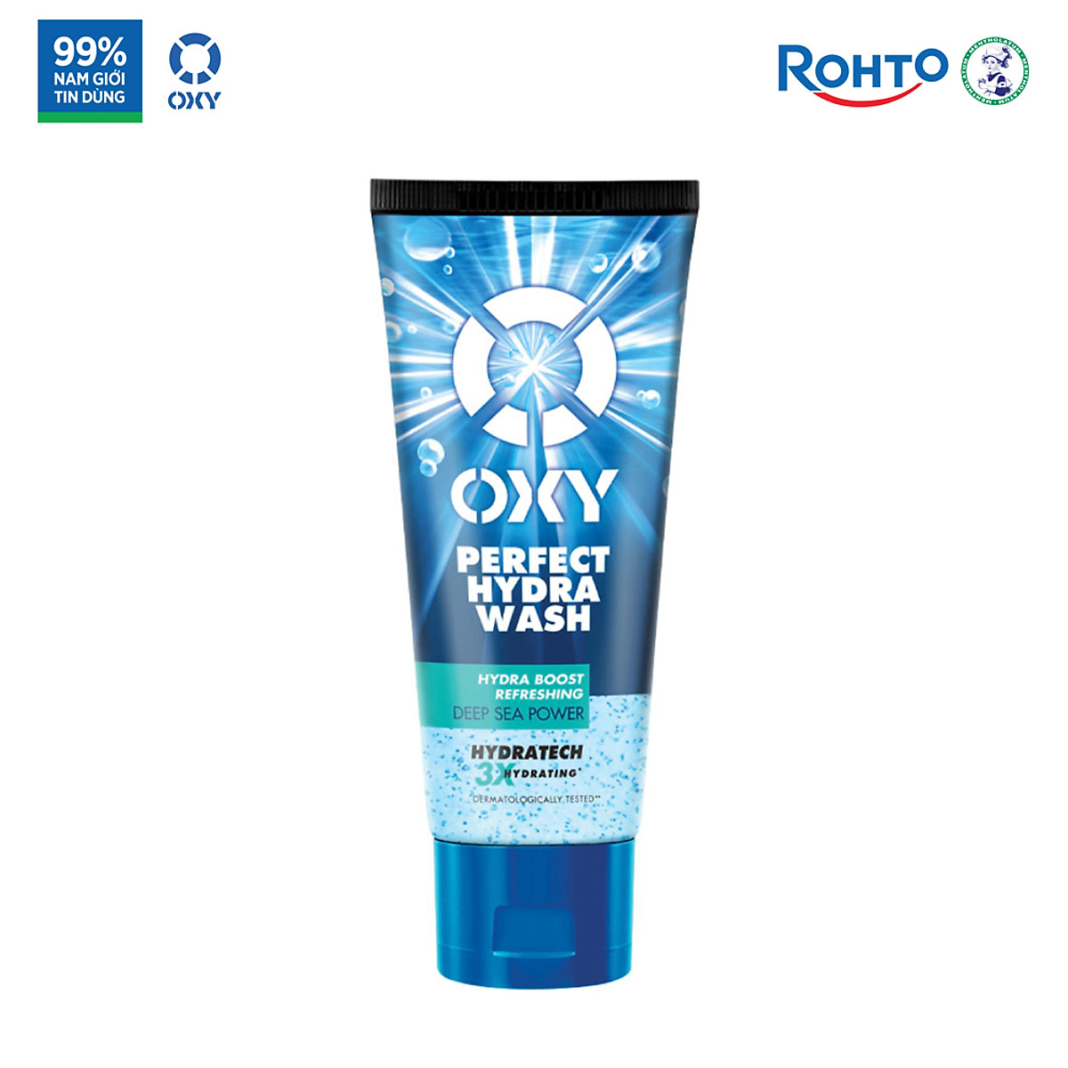 Sữa rửa mặt cho nam Oxy sạch sâu sảng khoái dưỡng ẩm dạng gel Oxy Perfect Hydra Wash 100g