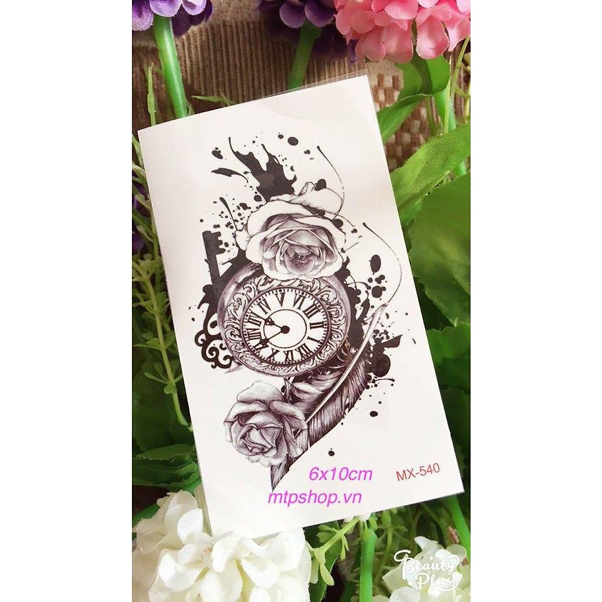 Hình Xăm Dán Tattoo Kín Tay Cá Tính TQB282 bán tại Hồ Chí Minh