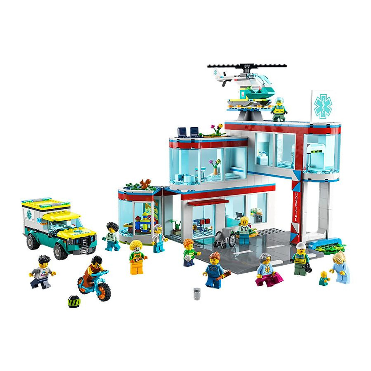 Đồ Chơi Lego City Bệnh Viện Thành Phố 60330 - Lắp Ghép, Xếp Hình