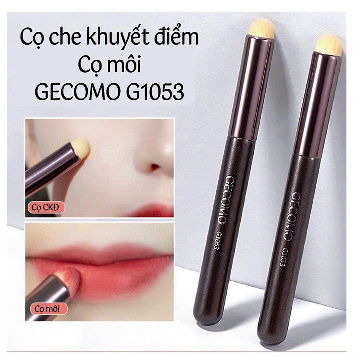 Cọ son môi đầu tròn trang điểm chuyên nghiệpcán đen  giao mẫu ngẫu nhiên  tùy