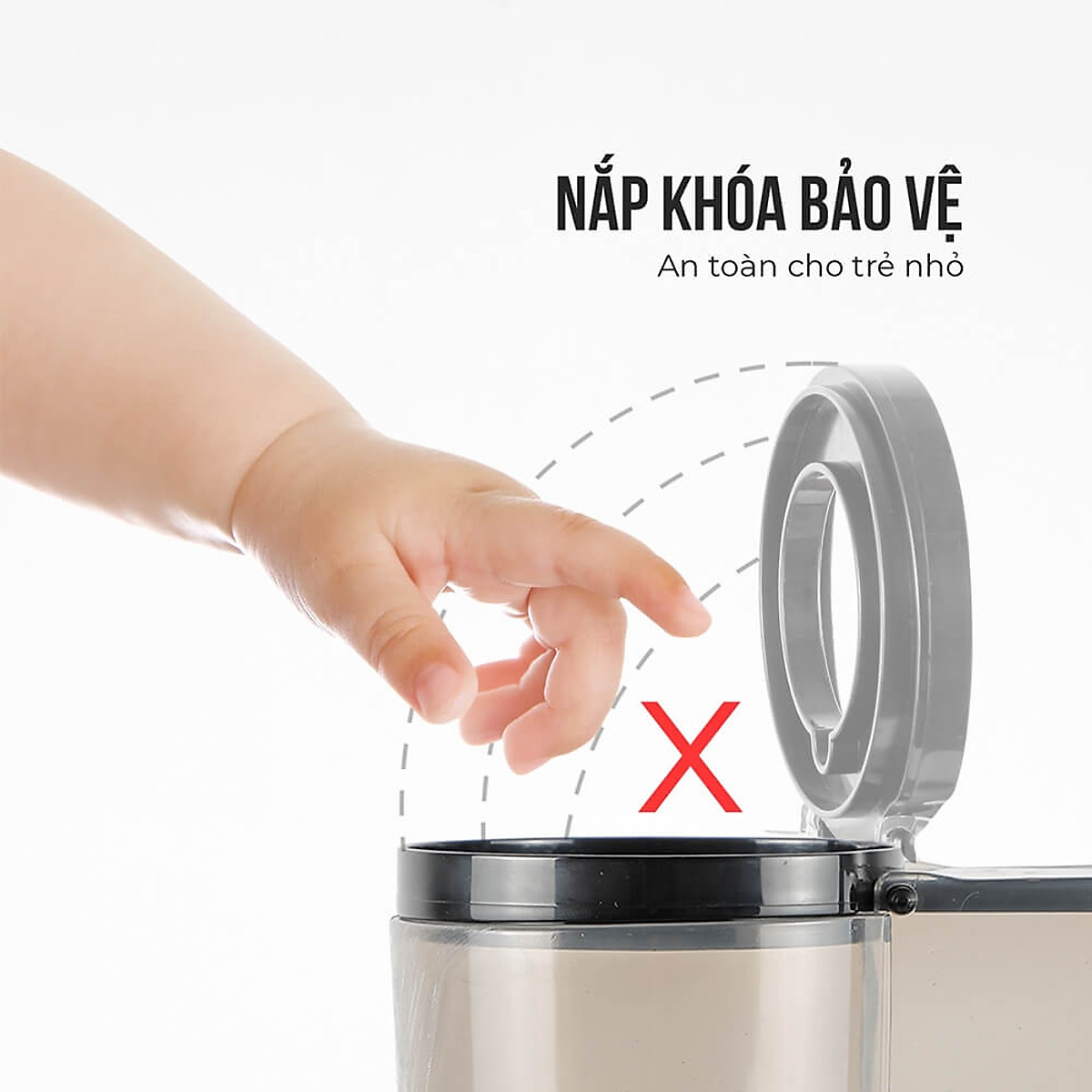 Máy ép chậm Elmich JEE - 1855OL, công suất 240W, ống tiếp nguyên liệu rộng 83mm, độ ồn cực thấp 55 dB - Hàng chính hãng (New)