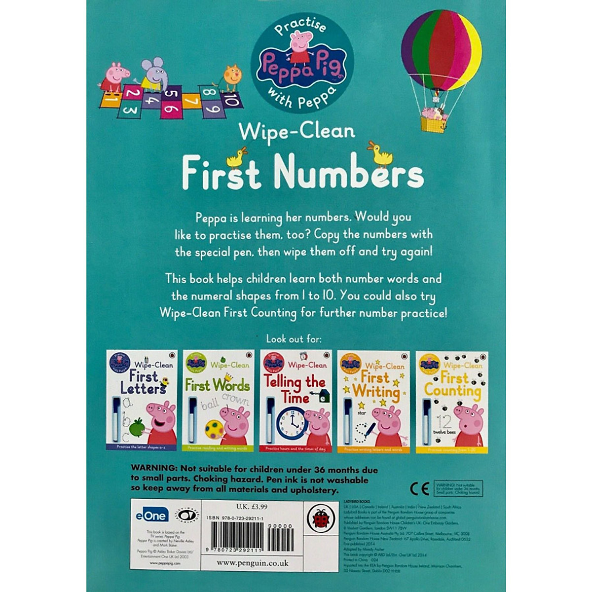 Peppa Pig Practise With Peppa WipeClean First Numbers (Practise