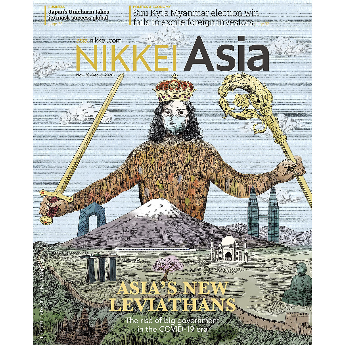 Nikkei Asian Review: Nikkei Asia - ASIA'S NEW LEVIATHANS - 47.20, tạp chí kinh tế nước ngoài, nhập khẩu từ Singapore
