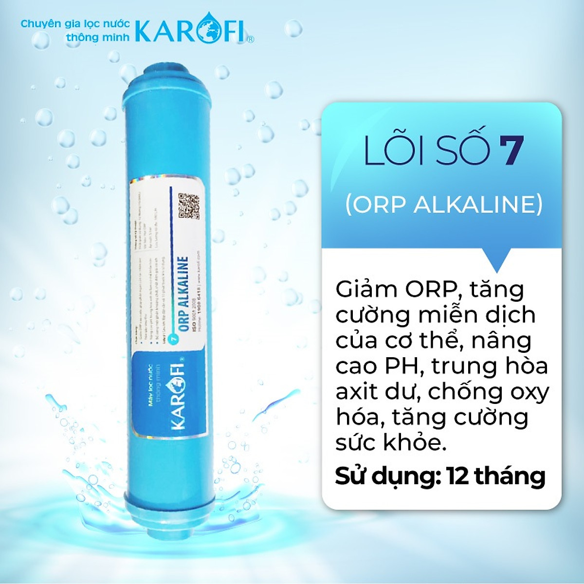 Lõi Lọc RO KAROFI Số 7 - ORP ALKALINE