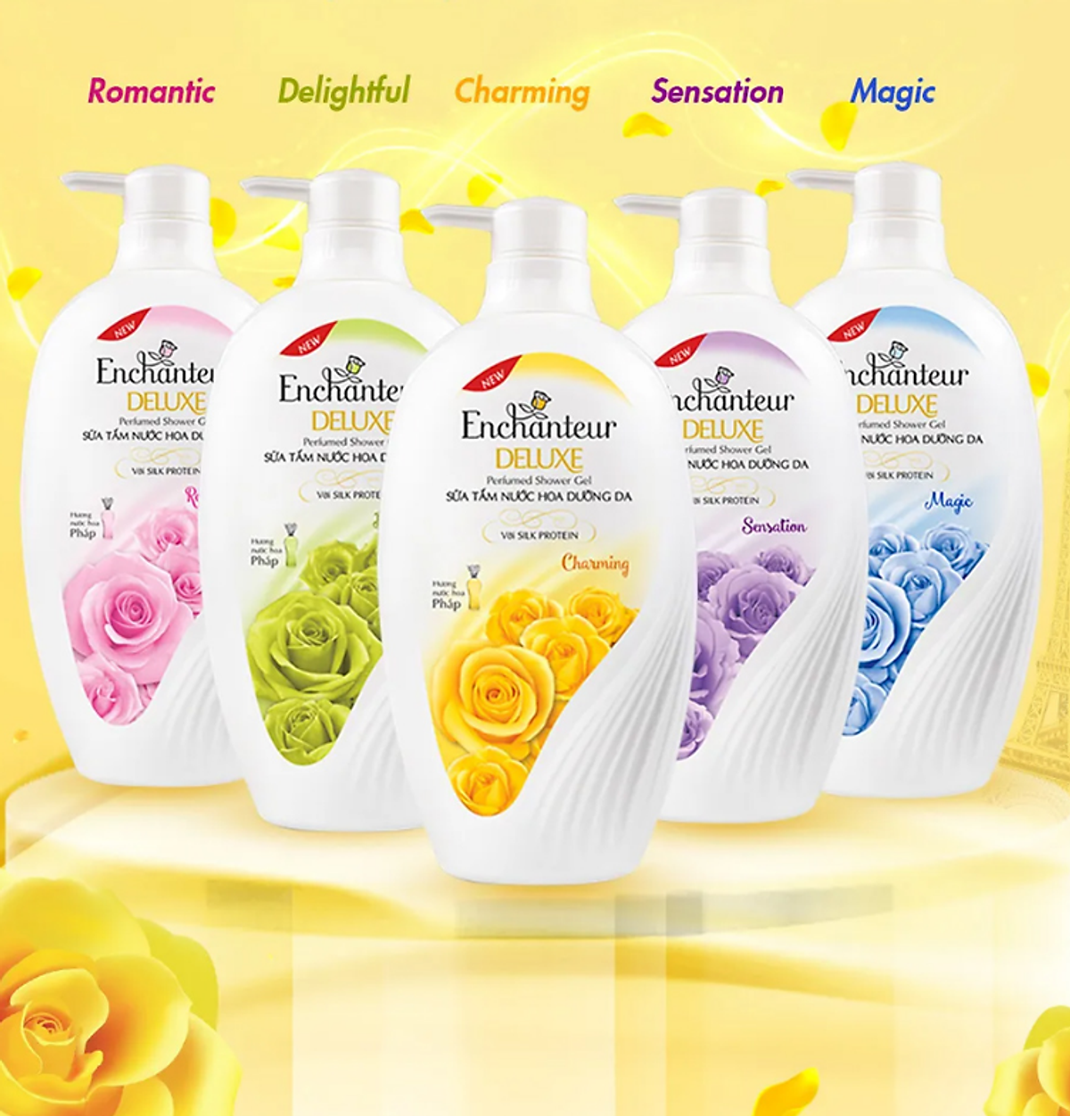 Sữa Tắm Nước Hoa Enchanteur Romantic 650g