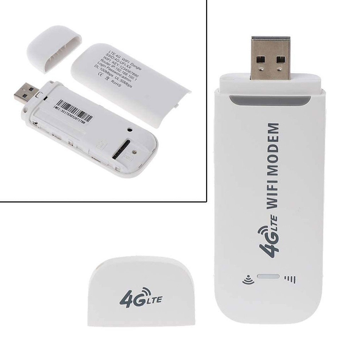 Bộ phát wifi từ sim 4G PIX-LINK USB Modem ,USB phát Wifi 4G LTE từ sim 4G, Dcom phát wifi di động tốc độ cao, phủ sóng rộng - Hàng chính hãng / Hàng nhập khẩu