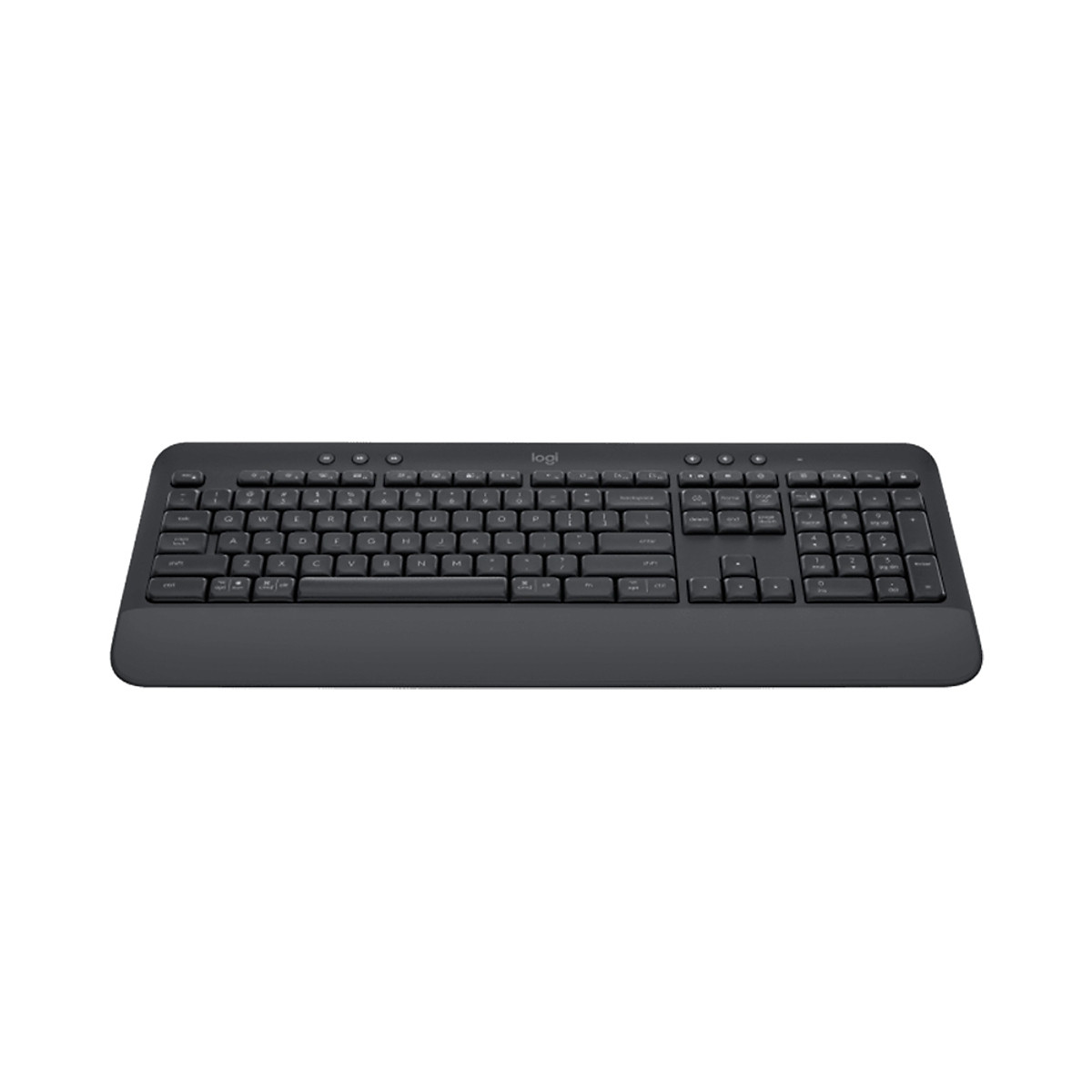 Bàn Phím Không Dây Logitech Signature K650 - Nhỏ gọn, gác tay tích hợp, tương thích Mac , Bluetooth & USB Bolt - Hàng chính hãng