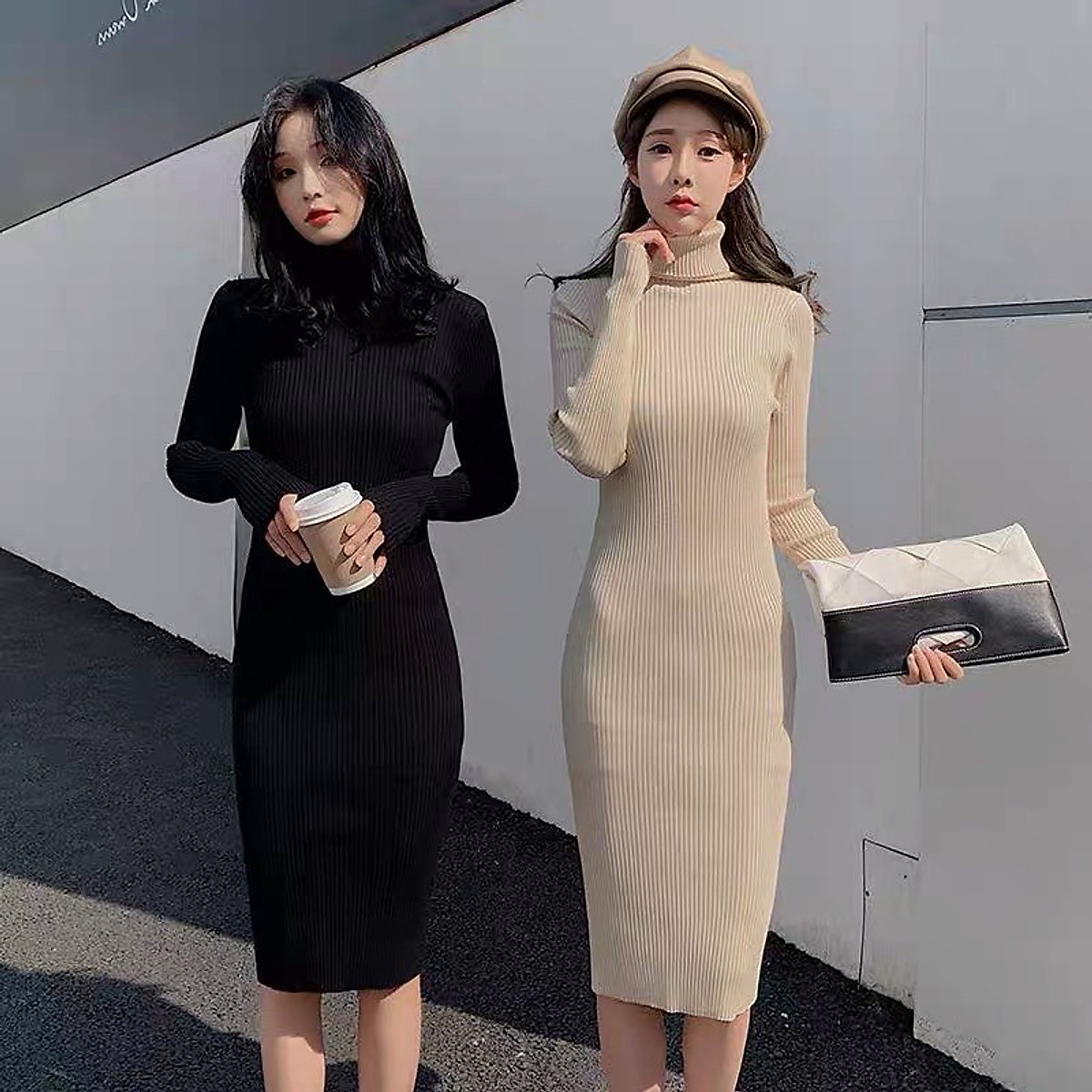 Mua Set váy len body 2 dây kẻ mix áo len dài tay hàng loại dày đẹp tại HT  Shop Clothing  Tiki