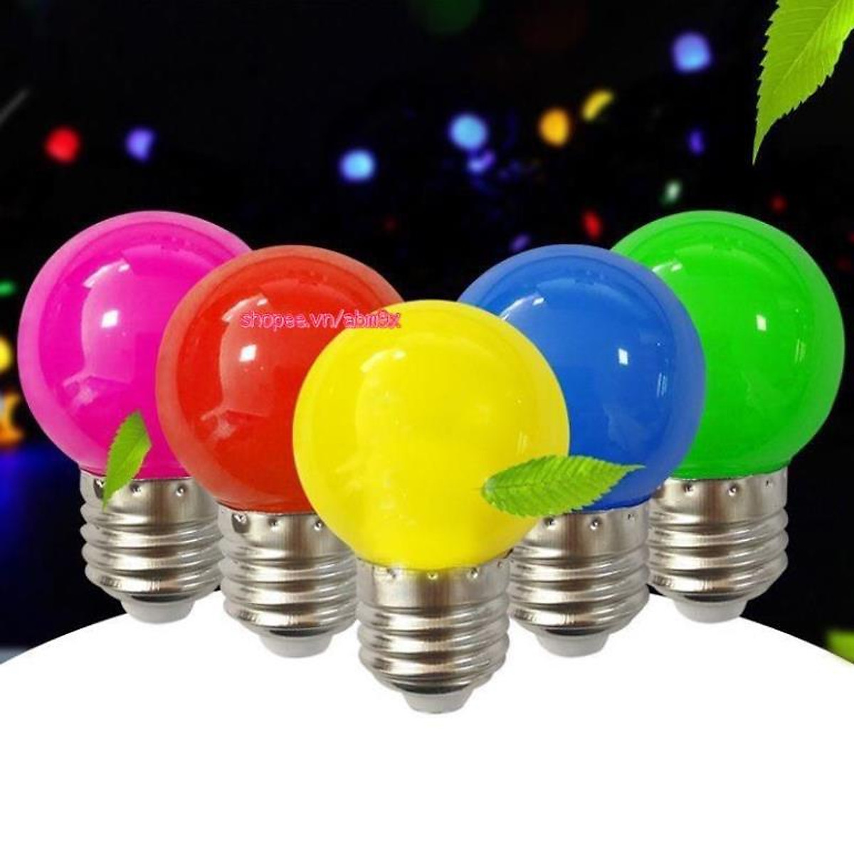 BÓNG ĐÈN LED BÓNG CHANH nhiều màu 1W ️Tiết kiệm điện- độ bền cao️ Bóng Đèn Led Bóng Chanh Nhiều Màu 1W ️Tiết Kiệm Điện- Độ Bền Cao️