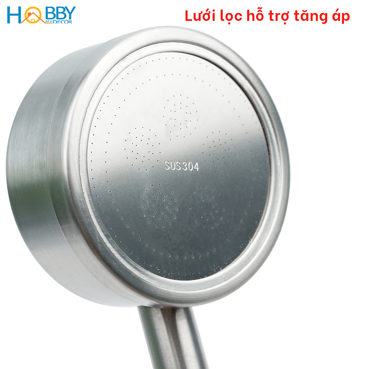 Vòi hoa sen cầm tay tăng áp và dây sen inox 304 Hobby Home Decor BST2