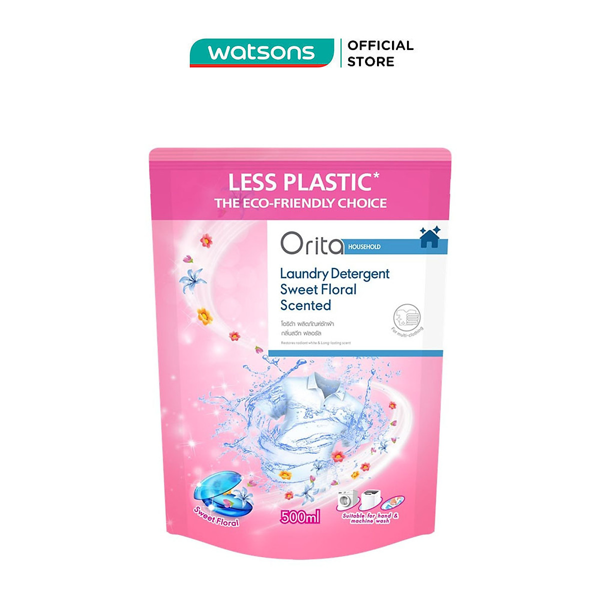 Nước Giặt Orita Hương Hoa Ngọt Ngào Laundry Detergent Sweet Floral 500ml