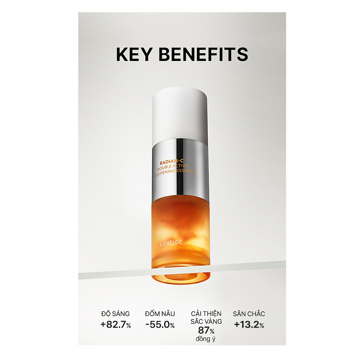 Tinh Chất Phục Hồi và Dưỡng Sáng Da Chuyên Sâu Laneige Radian-C Double Active Brightening Essence 30G