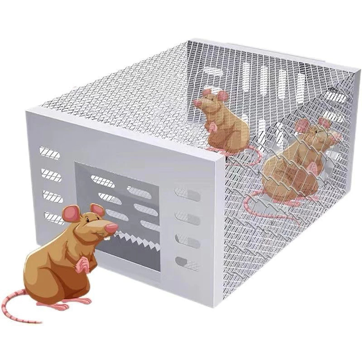 Bẫy Chuột Thông Minh, Lồng Bẫy Chuột Bắt Chuột Nhỏ Đến To Siêu Nhạy