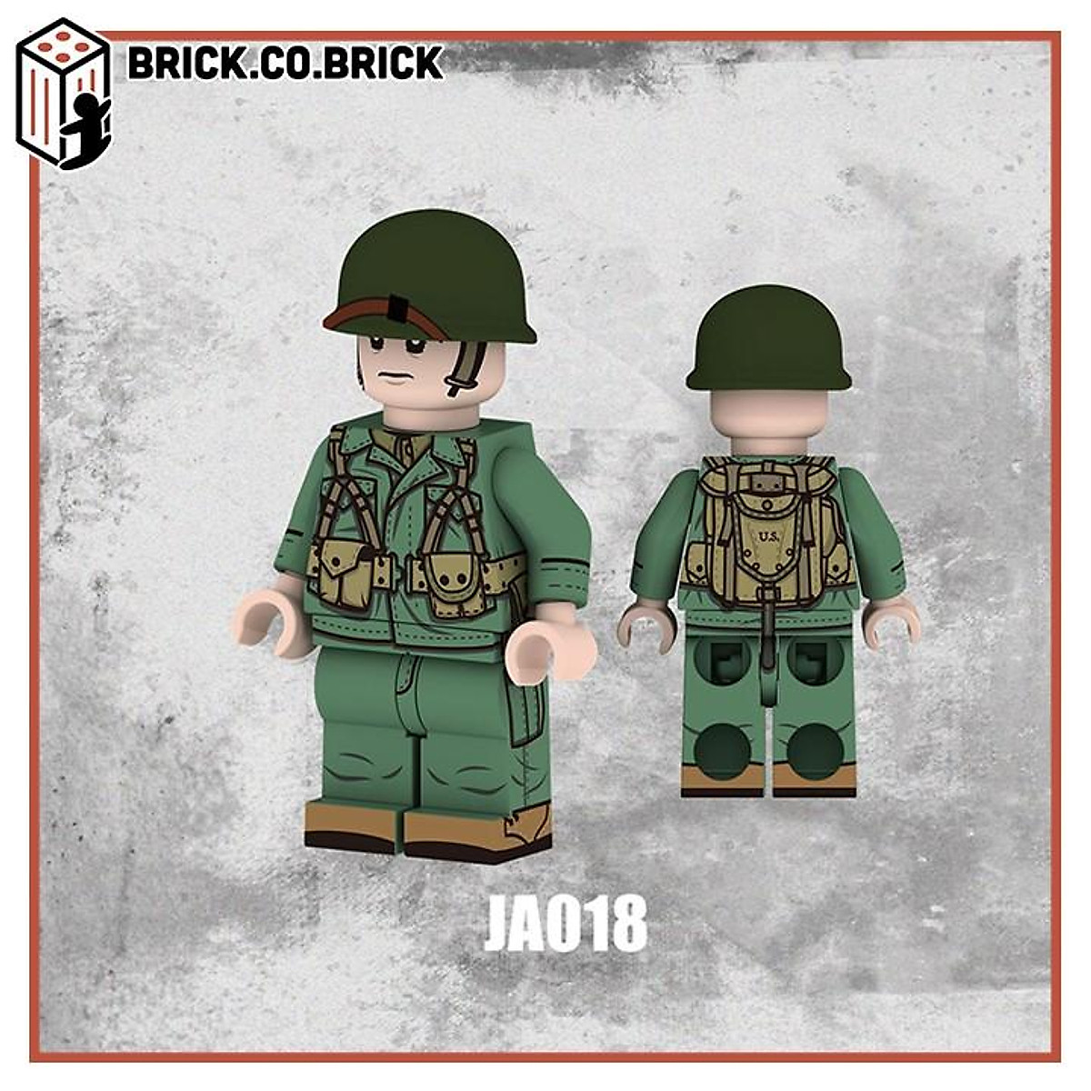 Lính Trung Quốc Mô Hình Đồ Chơi Lắp Ráp Quân Đội Thế Chiến 2 China Soldier  World War JC005JC007  BrickcoBrick