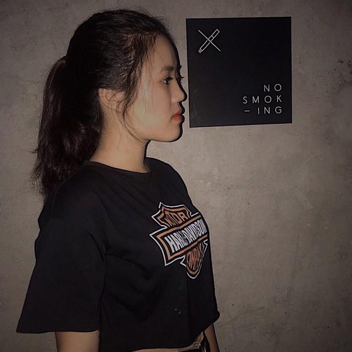 Áo croptop MOTOR HARLEY-DAVISON COMPANY siêu hot dưới 55kg