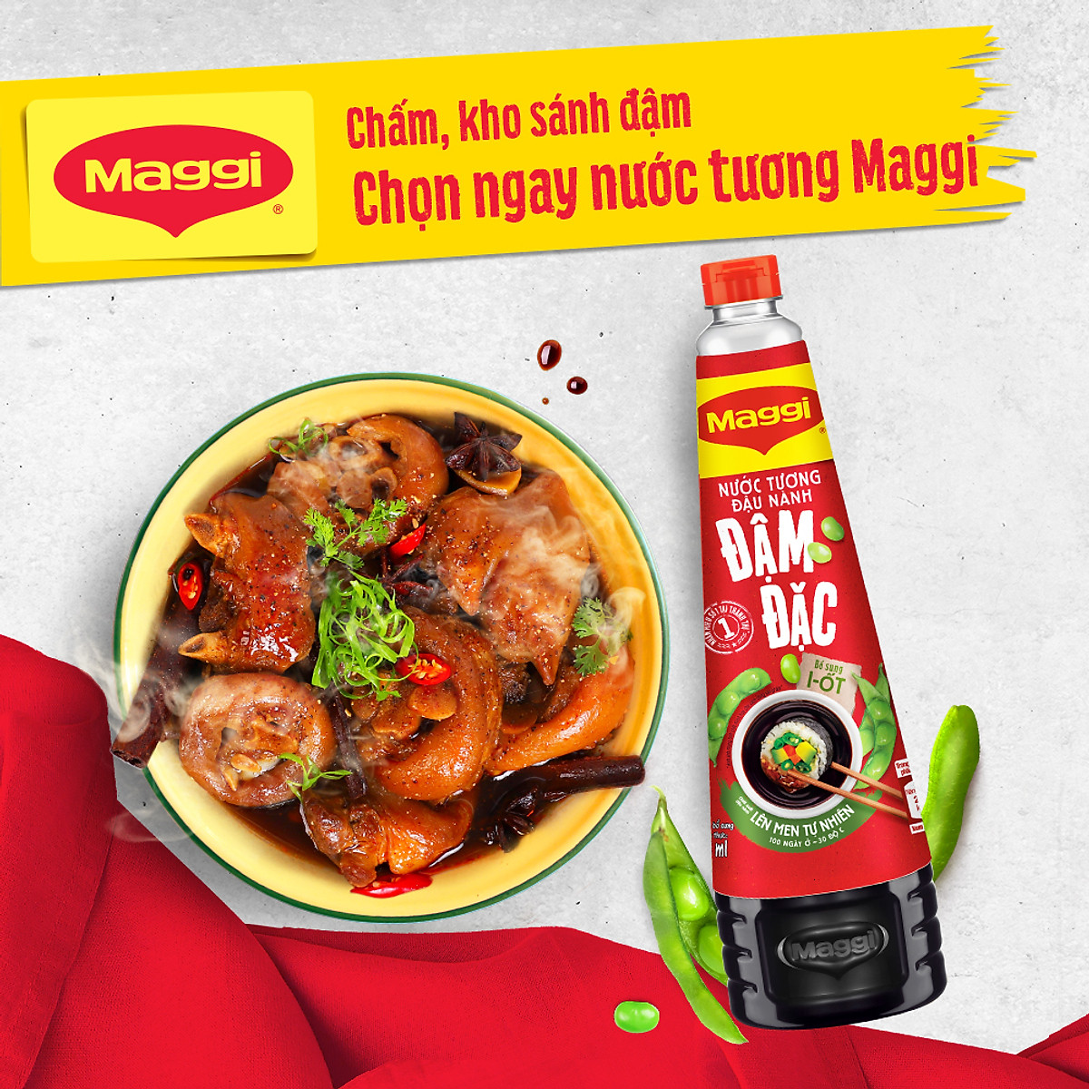 Nước tương MAGGI đậu nành đậm đặc 700ml