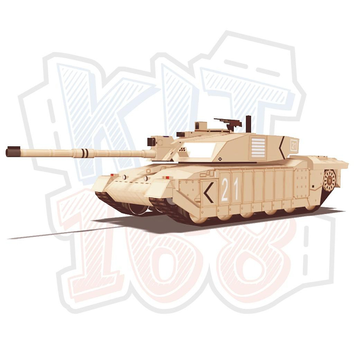 Mô hình giấy Xe tăng quân sự WWII Tiger I  Mô hình giấy