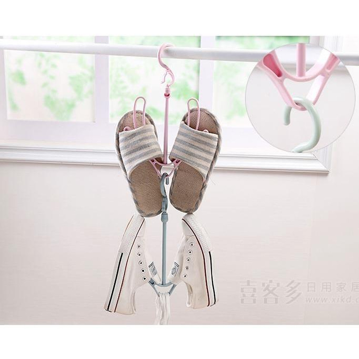 Móc Treo Giày Dép Đa Năng Xoay Chiều