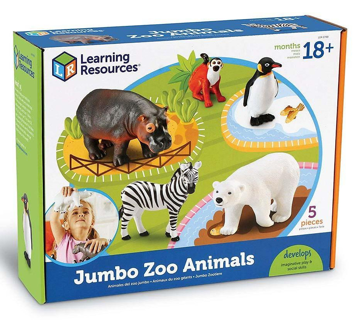 Mua Bộ động vật sở thú - Jumbo Zoo Animals tại Joyland Đồ chơi giáo dục