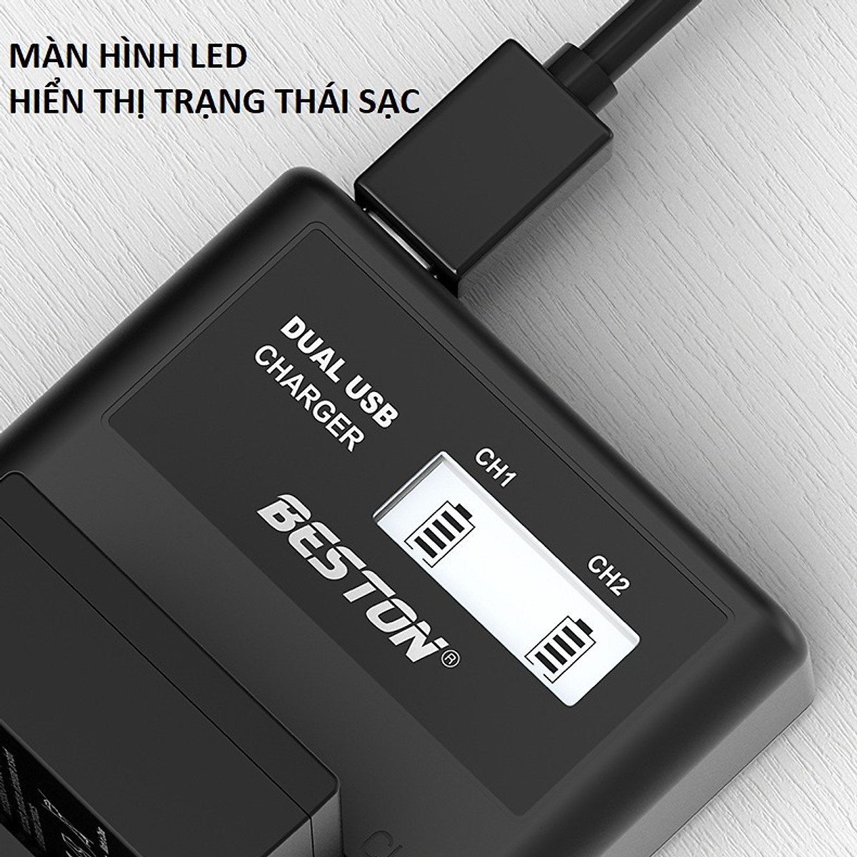 Bộ Pin EN-EL14 1500mAh + Sạc Beston Dùng Cho Máy Ảnh Nikon D3100 D3200 D3300 D3400 D5100 D5200 D5300 D5500 D5600 P7000 - hàng nhập khẩu
