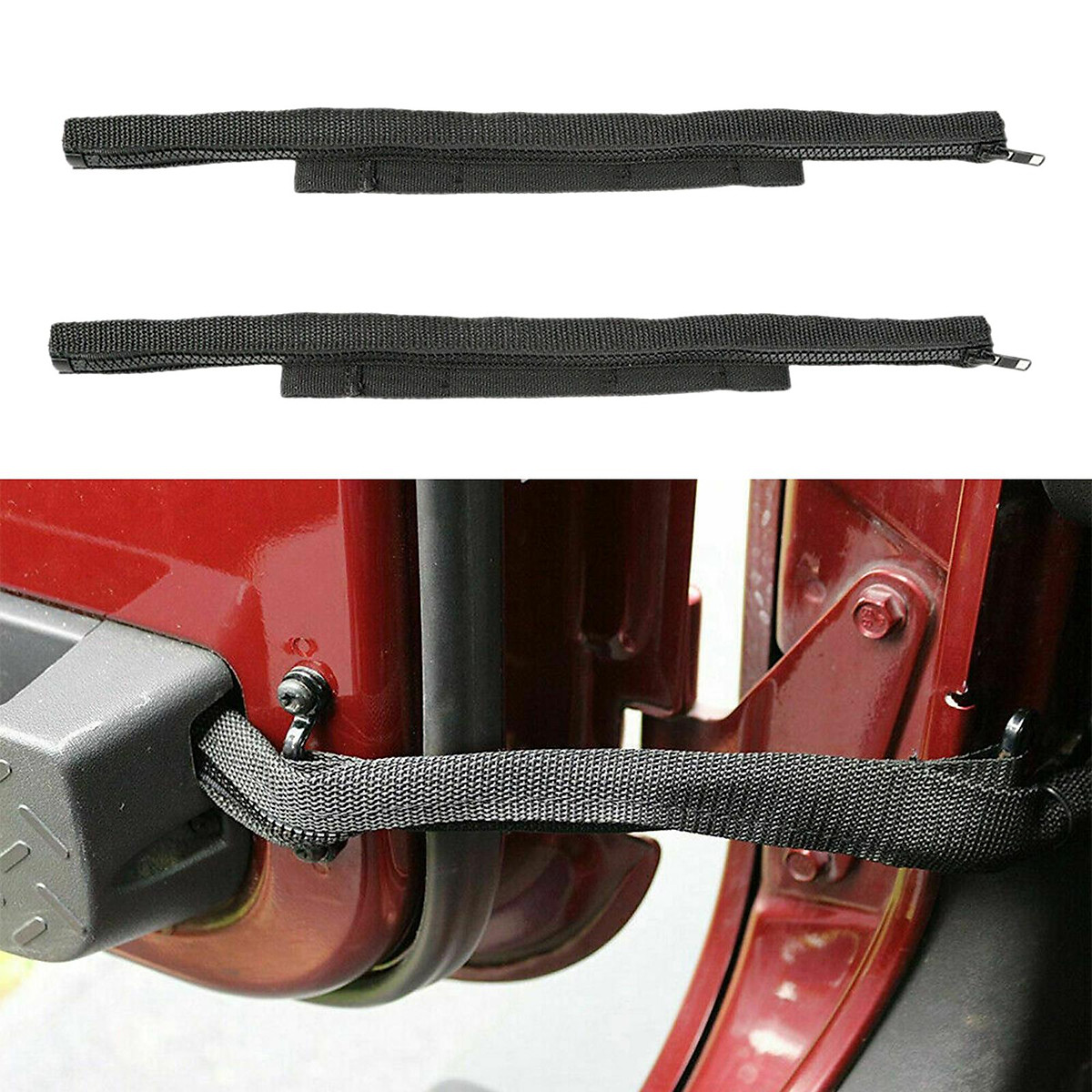 Mua 2 Pieces Door Limiting Straps for Jeep Wrangler JK 2007-17 Wiring  Protector tại Magideal2
