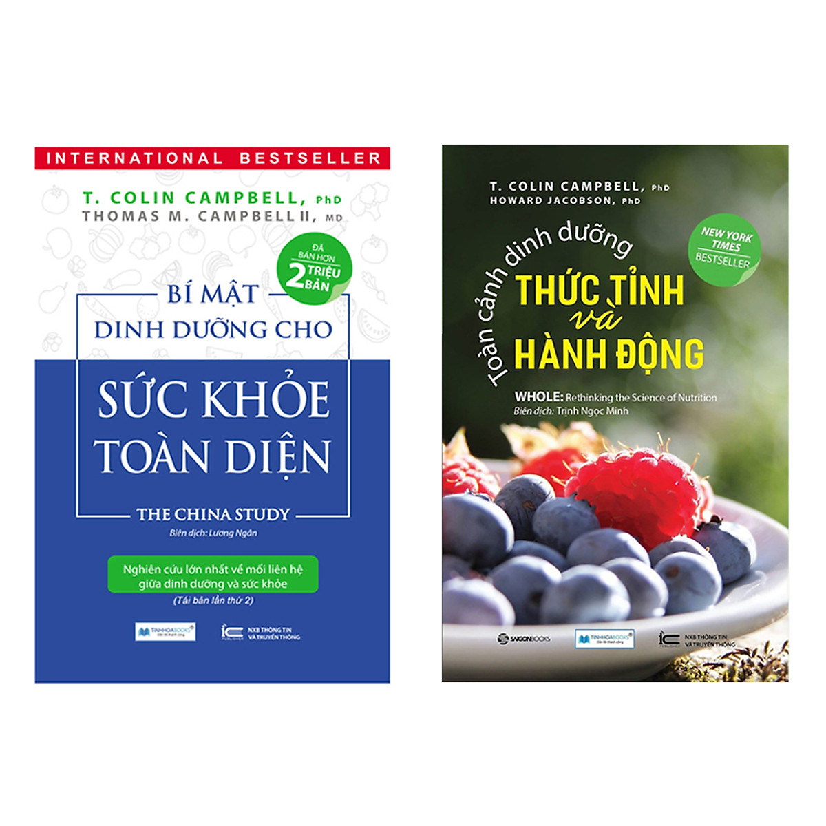 Combo 2 Cuốn Sách Dinh Dưỡng Hay: Bí Mật Dinh Dưỡng Cho Sức Khỏe Toàn Diện ( Tái Bản Lần Thứ 2 ) + Toàn Cảnh Dinh Dưỡng Thức Tỉnh Và Hành Động