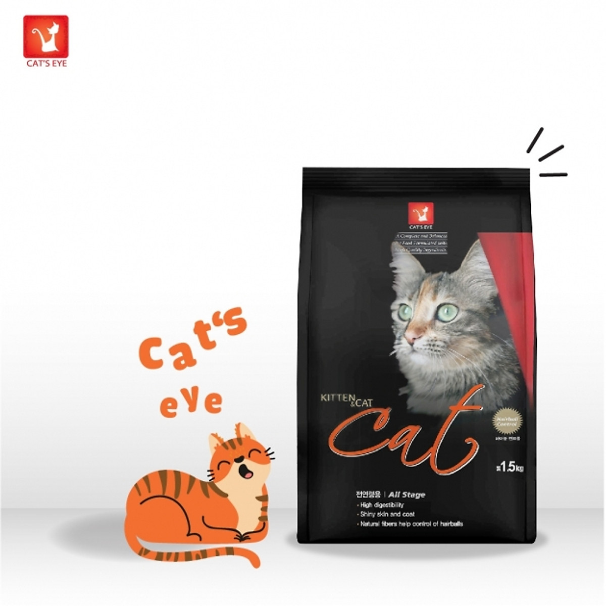 Thức ăn hạt cho mèo | Cat's Eye | cho mèo mọi lứa tuổi | Hỗ trợ lông da
