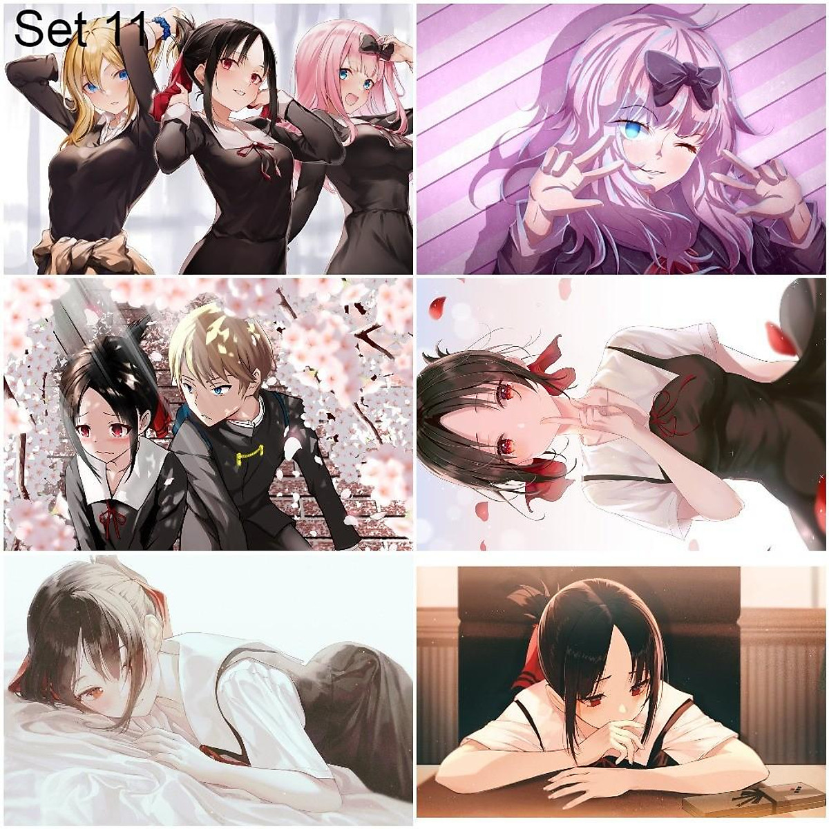 Bộ 6 Poster anime Kaguya-sama: Love Is War - Cuộc chiến tỏ tình của những thiên Bộ 6 Poster anime Kaguya-sama: Love Is War - Cuộc chiến tỏ tình của những thiên