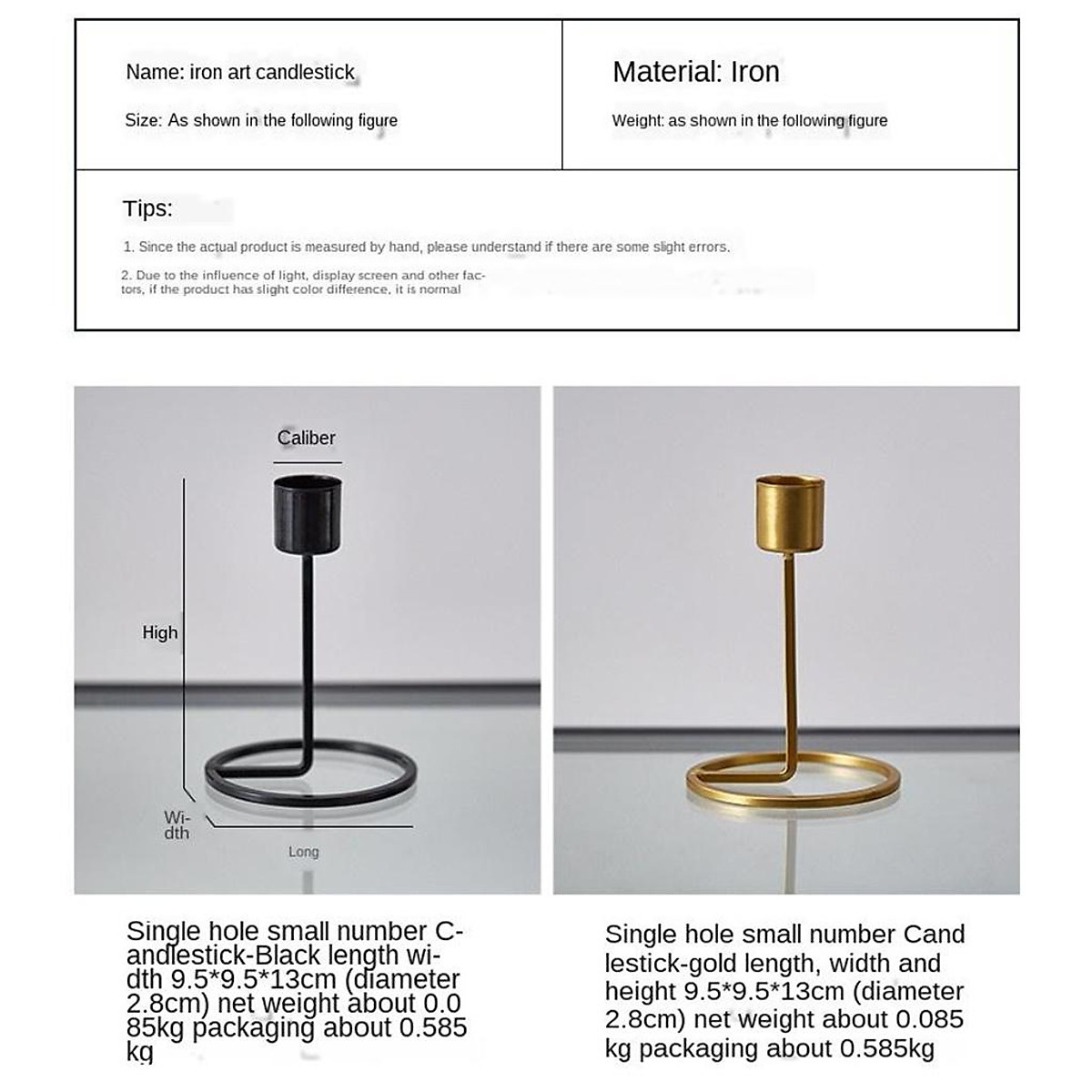 Candle Holder-Candlestick Holder For Taper Candles - Trang Trí Nhà Cửa