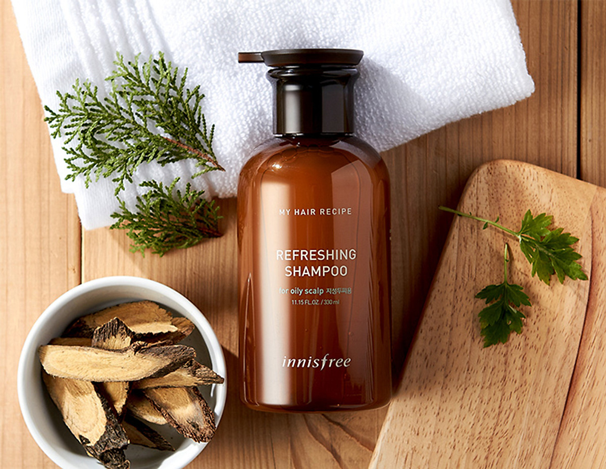 Dầu Gội Dành Cho Da Đầu Nhờn Innisfree My Hair Recipe Refreshing Shampoo For Oily Scalp (330ml)
