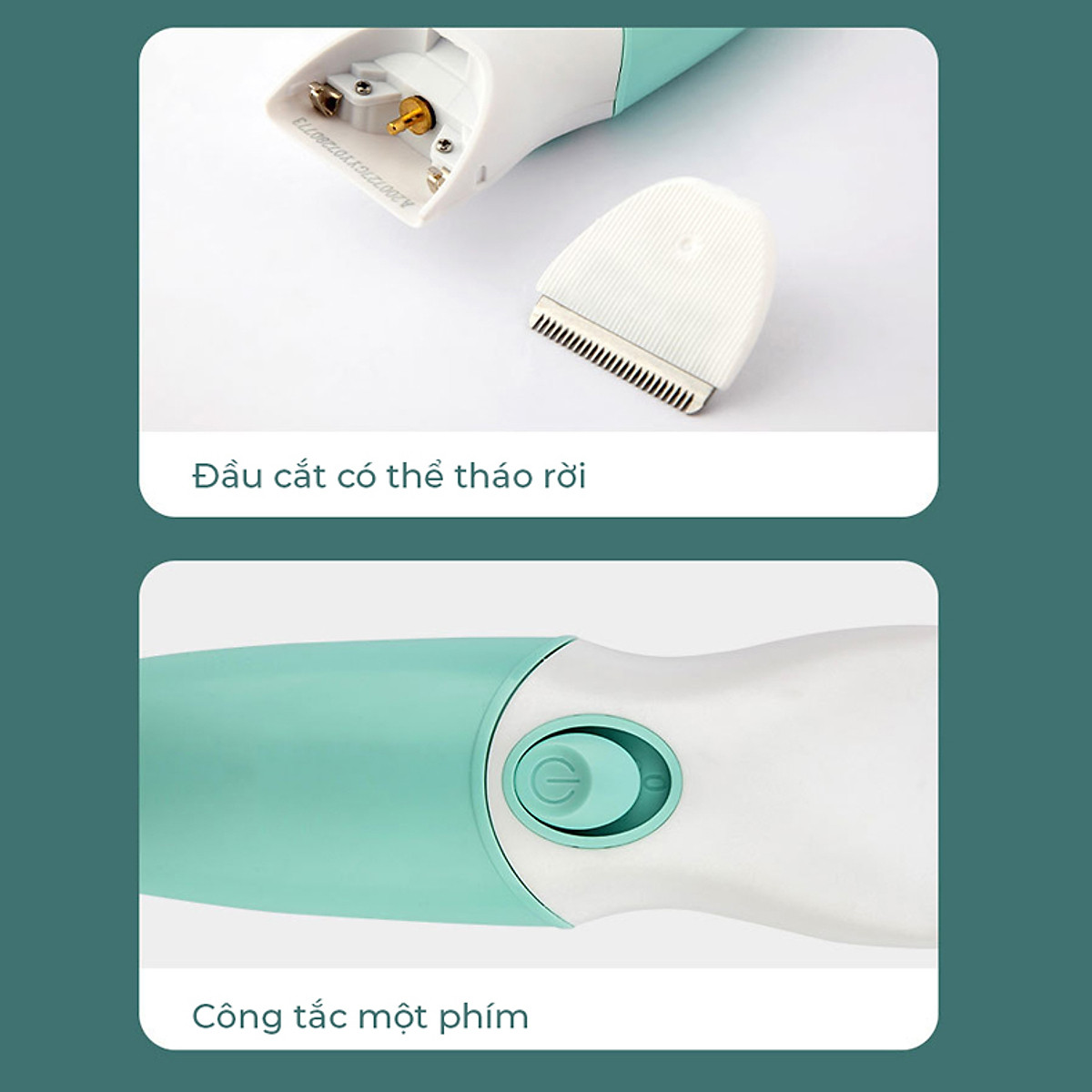 Tông đơ cắt tóc trẻ em chuyên nghiệp chấn viền tốt máy tăng đơ điện sạc pin có dây rời kèm 9 phụ kiện 3 lược chắn viền máy cắt tóc chống nước